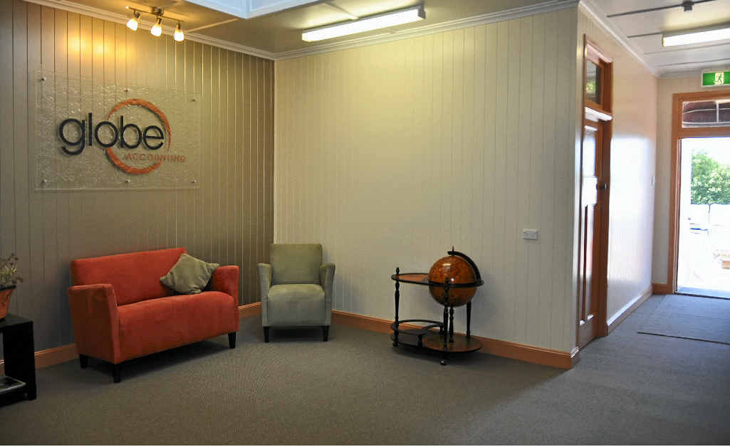 Inside the modern offices at Globe Accounting.